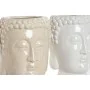 Planter Home ESPRIT White Beige Ceramic 14 x 14 x 20 cm (2 Units) by Home ESPRIT, Cachepots - Ref: S3056576, Price: 17,11 €, ...