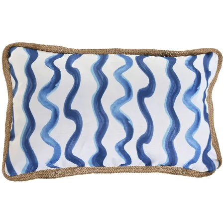 Cojín Home ESPRIT Azul Blanco 50 x 30 cm de Home ESPRIT, Cojines - Ref: S3056582, Precio: 9,95 €, Descuento: %