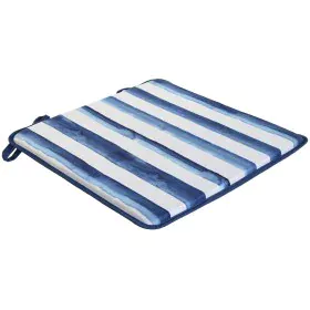 Chair cushion Home ESPRIT Blue White 38 x 38 x 2 cm by Home ESPRIT, Chairs - Ref: S3056583, Price: 7,36 €, Discount: %