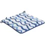 Coussin de chaise Home ESPRIT Bleu Blanc 38 x 38 x 2 cm de Home ESPRIT, Chaises - Réf : S3056585, Prix : 7,36 €, Remise : %