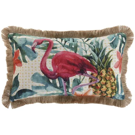 Coussin Home ESPRIT Frange Tropical 50 x 30 cm de Home ESPRIT, Coussins - Réf : S3056591, Prix : 11,17 €, Remise : %