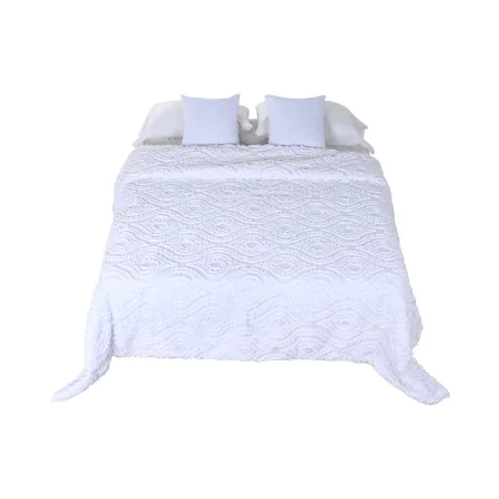 Colcha Home ESPRIT Blanco 240 x 260 cm de Home ESPRIT, Mantas y colchas - Ref: S3056600, Precio: 60,00 €, Descuento: %