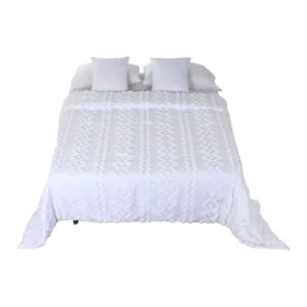 Colcha Home ESPRIT Blanco 240 x 260 cm de Home ESPRIT, Mantas y colchas - Ref: S3056605, Precio: 60,00 €, Descuento: %