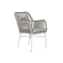 Poltrona de jardim Home ESPRIT Branco Cinzento Alumínio Rotim sintético 57 x 63 x 84 cm de Home ESPRIT, Poltronas - Ref: S305...