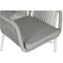 Chaise de jardin Home ESPRIT Blanc Gris Aluminium rotin synthétique 57 x 63 x 84 cm de Home ESPRIT, Fauteuils - Réf : S305662...