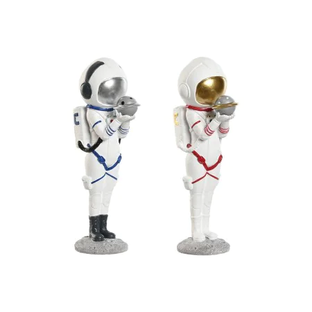 Figura Decorativa Home ESPRIT Azul Blanco Rojo Dorado Mujer Astronauta 11 x 7 x 25 cm (2 Unidades) de Home ESPRIT, Adornos - ...