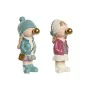 Figurine Décorative Home ESPRIT Rose Turquoise Doré 8 x 10 x 20 cm (2 Unités) de Home ESPRIT, Objets de décoration - Réf : S3...