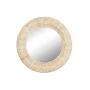 Wall mirror Home ESPRIT Natural Metal Fibre Tropical 90 x 8 x 90 cm by Home ESPRIT, Wall-Mounted Mirrors - Ref: S3056663, Pri...