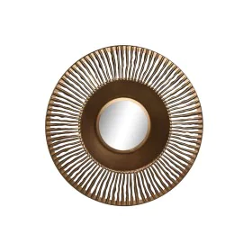 Wall mirror Home ESPRIT Copper Metal 50 x 6,5 x 50 cm by Home ESPRIT, Wall-Mounted Mirrors - Ref: S3056665, Price: 33,98 €, D...