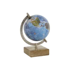 Globo Terrestre Home ESPRIT Azul Castanho PVC Madeira de mangueira 14 x 12 x 20 cm de Home ESPRIT, Geografia - Ref: S3056683,...