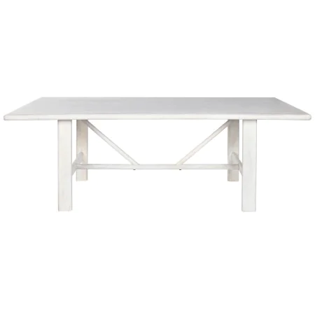 Tavolo da Pranzo Home ESPRIT Bianco Legno di mango 213,4 x 96,5 x 76,2 cm di Home ESPRIT, Tavoli da sala da pranzo - Rif: S30...