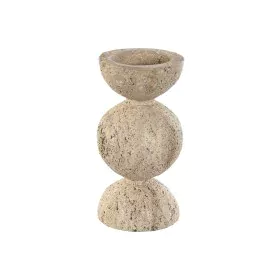 Portavelas Home ESPRIT Beige Magnesio 12 x 12 x 24 cm de Home ESPRIT, Candelabros y portavelas - Ref: S3056846, Precio: 13,16...