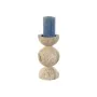 Candleholder Home ESPRIT Beige Magnesium 12 x 12 x 24 cm by Home ESPRIT, Candelabras and candle holders - Ref: S3056846, Pric...