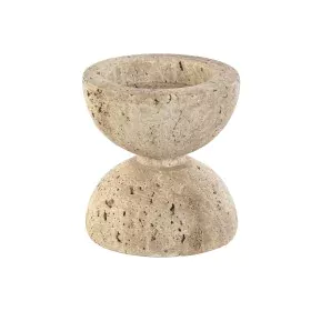 Candleholder Home ESPRIT Beige Magnesium 12 x 12 x 12,7 cm by Home ESPRIT, Candelabras and candle holders - Ref: S3056847, Pr...