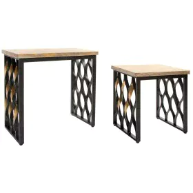 Juego de 2 mesas Home ESPRIT Madera Metal 64 x 34 x 65 cm de Home ESPRIT, Mesas - Ref: S3056852, Precio: 157,40 €, Descuento: %