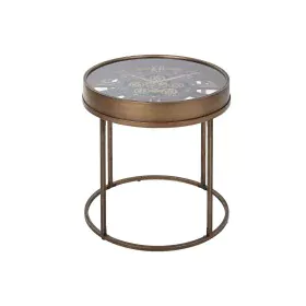 Mesa de Apoio Pequena Home ESPRIT Preto Dourado Metal Cristal 48 x 48 x 51 cm de Home ESPRIT, Jogos de móveis - Ref: S3056861...