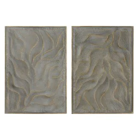 Wall Decoration Home ESPRIT Golden Modern 67,5 x 2,5 x 97 cm (2 Units) by Home ESPRIT, Ornaments - Ref: S3056864, Price: 83,5...