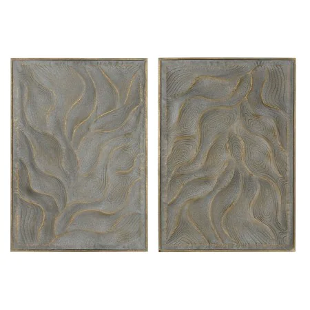 Décoration murale Home ESPRIT Doré Moderne 67,5 x 2,5 x 97 cm (2 Unités) de Home ESPRIT, Objets de décoration - Réf : S305686...