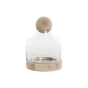 Vase Home ESPRIT Transparent Naturel Bois Verre 18 x 18 x 24 cm de Home ESPRIT, Vases - Réf : S3056871, Prix : 21,72 €, Remis...