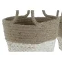 Set of Planters Home ESPRIT Natural Light brown Jute Modern 26 x 26 x 70 cm by Home ESPRIT, Cachepots - Ref: S3056903, Price:...