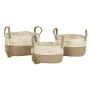 Conjunto de Cestas Home ESPRIT Natural Marrom claro Juta Moderno 41 x 30 x 33 cm (3 Peças) de Home ESPRIT, Caixas - Ref: S305...