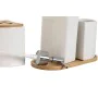 Conjunto de Banho Home ESPRIT Branco Natural Bambu Dolomite 19,5 x 10 x 19 cm de Home ESPRIT, Jogos de acessórios para casa d...