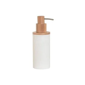 Soap Dispenser Home ESPRIT White Natural Resin Bamboo 8 x 7 x 21 cm by Home ESPRIT, Stands and dispensers - Ref: S3056973, Pr...