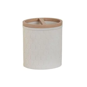 Bicchiere Home ESPRIT Bianco Naturale Resina Bambù 9,5 x 7 x 11 cm di Home ESPRIT, Supporti e distributori - Rif: S3056974, P...