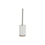 Brosse de salle de wc Home ESPRIT Blanc Argenté Naturel Résine Bambou 9 x 9 x 37 cm de Home ESPRIT, Accessoires pour wc - Réf...