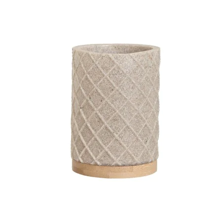 Verre Home ESPRIT Beige Résine Bambou 7,5 x 7,5 x 10 cm de Home ESPRIT, Supports et distributeurs - Réf : S3056977, Prix : 4,...