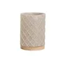 Vaso Home ESPRIT Beige Resina Bambú 7,5 x 7,5 x 10 cm de Home ESPRIT, Soportes y dispensadores - Ref: S3056977, Precio: 4,63 ...