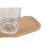 Set da Bagno Home ESPRIT Trasparente Naturale Bambù Alluminio polistirene 16 x 9 x 18 cm di Home ESPRIT, Set di accessori per...