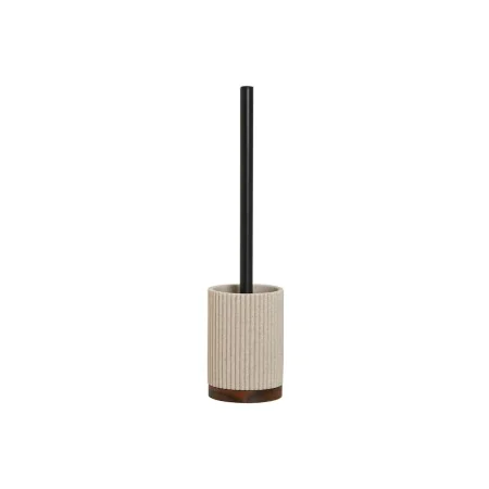 Brosse de salle de wc Home ESPRIT Marron Noir Beige Résine Acacia 9,5 x 9,5 x 38 cm de Home ESPRIT, Accessoires pour wc - Réf...