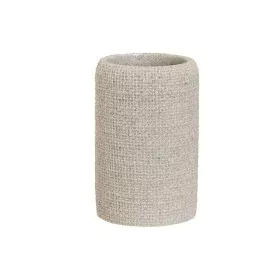 Trinkglas Home ESPRIT Beige Harz 7 x 7 x 11 cm von Home ESPRIT, Ständer und Dispenser - Ref: S3056986, Preis: 4,67 €, Rabatt: %