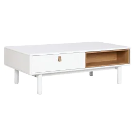 Table Basse Home ESPRIT Blanc Naturel Polyuréthane Bois MDF 120 x 60 x 40 cm de Home ESPRIT, Tables - Réf : S3056994, Prix : ...