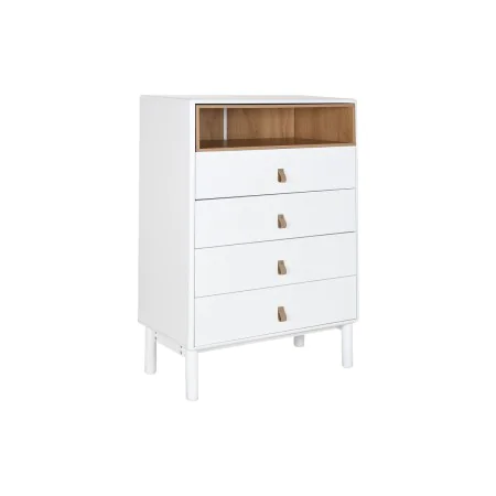 Chest of drawers Home ESPRIT White Natural polypropylene MDF Wood 80 x 40 x 117 cm by Home ESPRIT, Chest of Drawers - Ref: S3...