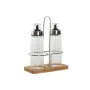 Set olio e aceto Home ESPRIT Trasparente Naturale Bambù Cristallo 18,5 x 9,3 x 24 cm di Home ESPRIT, Dosatori di condimenti e...