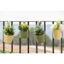 Planter Home ESPRIT Yellow Green Amber Light Pink Metal 11,5 x 11,5 x 21 cm (3 Units) by Home ESPRIT, Cachepots - Ref: S30570...