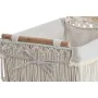 Panier à linge Home ESPRIT Blanc Naturel Métal Shabby Chic 42 x 32 x 51 cm 5 Pièces de Home ESPRIT, Corbeilles à linge - Réf ...