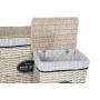 Cesto de Roupa Suja Home ESPRIT Branco Castanho Preto Cinzento Natural vime Shabby Chic 47 x 35 x 55 cm 5 Peças de Home ESPRI...