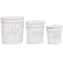 Laundry basket Home ESPRIT White Beige wicker 49 x 36 x 55 cm 3 Pieces by Home ESPRIT, Laundry Baskets - Ref: S3057043, Price...