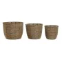 Conjunto de vasos Home ESPRIT Castanho Fibra Tropical 31 x 31 x 24 cm de Home ESPRIT, Vasos - Ref: S3057047, Preço: 25,37 €, ...