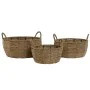 Set of Planters Home ESPRIT Brown Metal Fibre Tropical 34 x 33 x 15 cm by Home ESPRIT, Cachepots - Ref: S3057048, Price: 18,6...