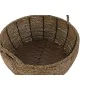 Set of Planters Home ESPRIT Brown Metal Fibre Tropical 34 x 33 x 15 cm by Home ESPRIT, Cachepots - Ref: S3057048, Price: 18,6...