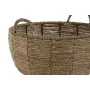 Set of Planters Home ESPRIT Brown Metal Fibre Tropical 34 x 33 x 15 cm by Home ESPRIT, Cachepots - Ref: S3057048, Price: 18,6...