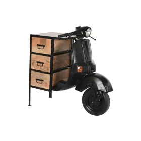 Cajonera Home ESPRIT Marrón Negro Hierro Madera de mango Moto Loft Desgastado 100 x 68 x 105 cm de Home ESPRIT, Cómodas y caj...