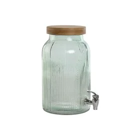 Dispensador de bebidas Home ESPRIT Plateado Silicona Bambú Cristal Plástico 5,5 L 18 x 18 x 31 cm de Home ESPRIT, Dispensador...