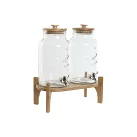 Dispensador de bebidas Home ESPRIT Silicone Bambu Cristal Plástico 5,5 L 37 x 25 x 46 cm de Home ESPRIT, Dispensadores de águ...