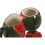 Milk jug and sugar bowl Home ESPRIT Red Green Stoneware 11,5 x 9 x 11 cm 2 Pieces by Home ESPRIT, Sugar and milk - Ref: S3057...