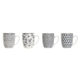 4 Piece Mug Set Home ESPRIT Blue White Porcelain 340 ml by Home ESPRIT, Cups - Ref: S3057169, Price: 10,59 €, Discount: %